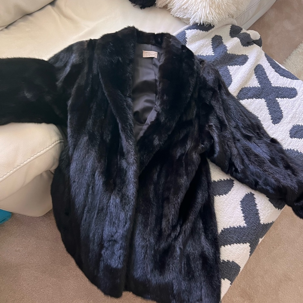 Mink coat custom made by Salvatore Trippy furriers in Seattle is exquisite! m-l